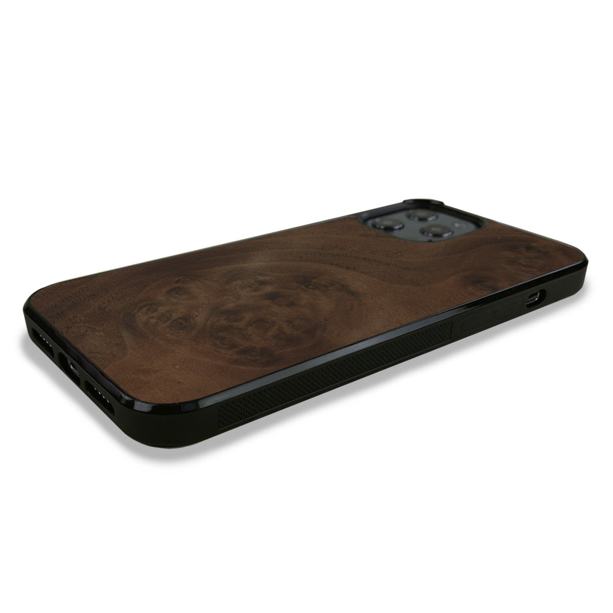 iPhone 12 Pro Max —  #WoodBack Explorer Black Case