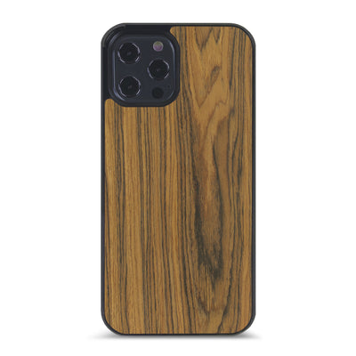 iPhone 12 Pro Max — #WoodBack Explorer Black Case