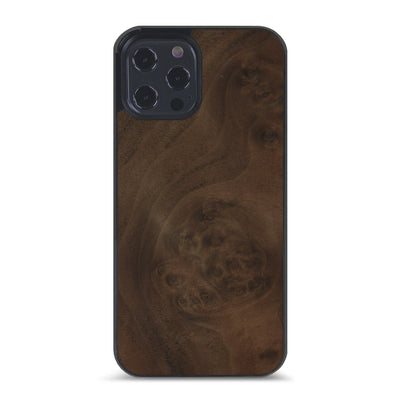 iPhone 12 Pro Max —  #WoodBack Explorer Black Case