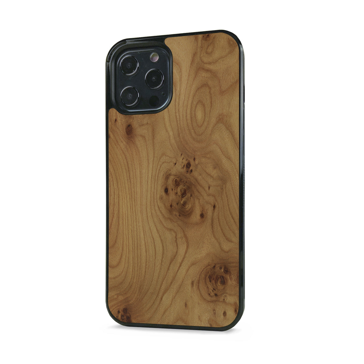 iPhone 12 Pro —  #WoodBack Explorer Black Case
