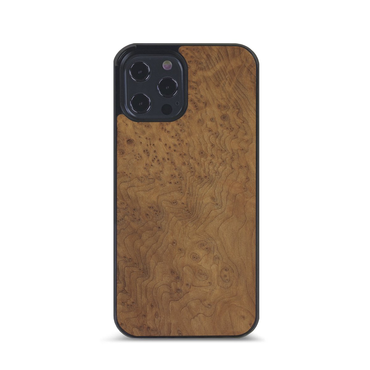 iPhone 14 Pro — #WoodBack Explorer Black Case