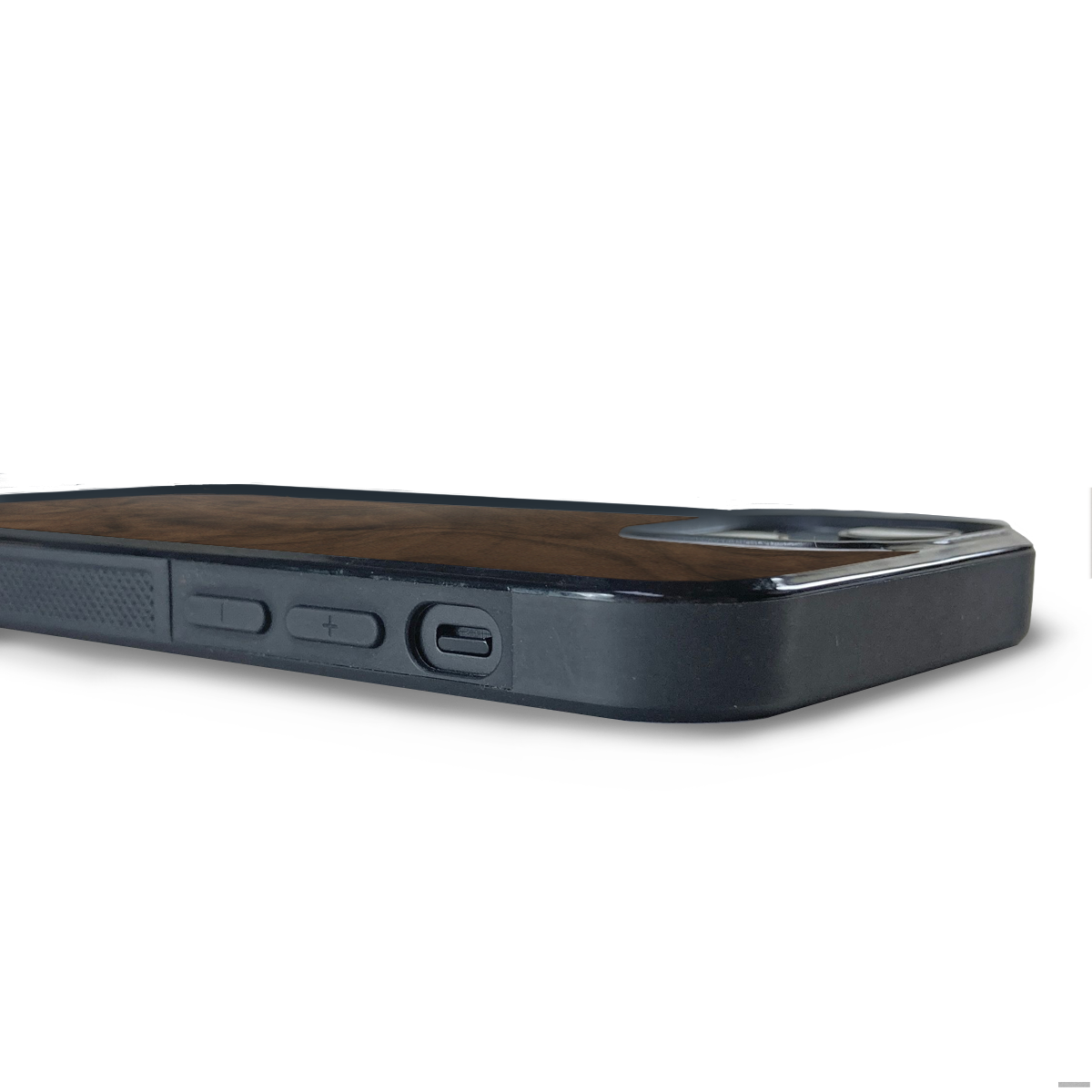 iPhone 14 —  #WoodBack Explorer Black Case