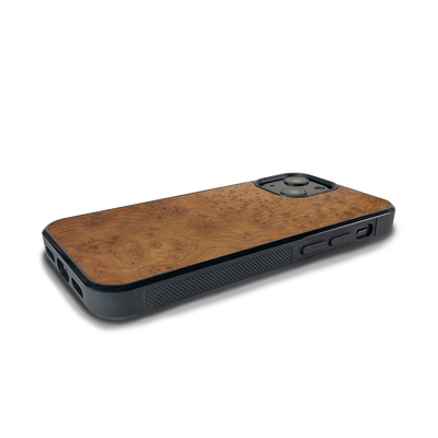 iPhone 14 — #WoodBack Explorer Black Case