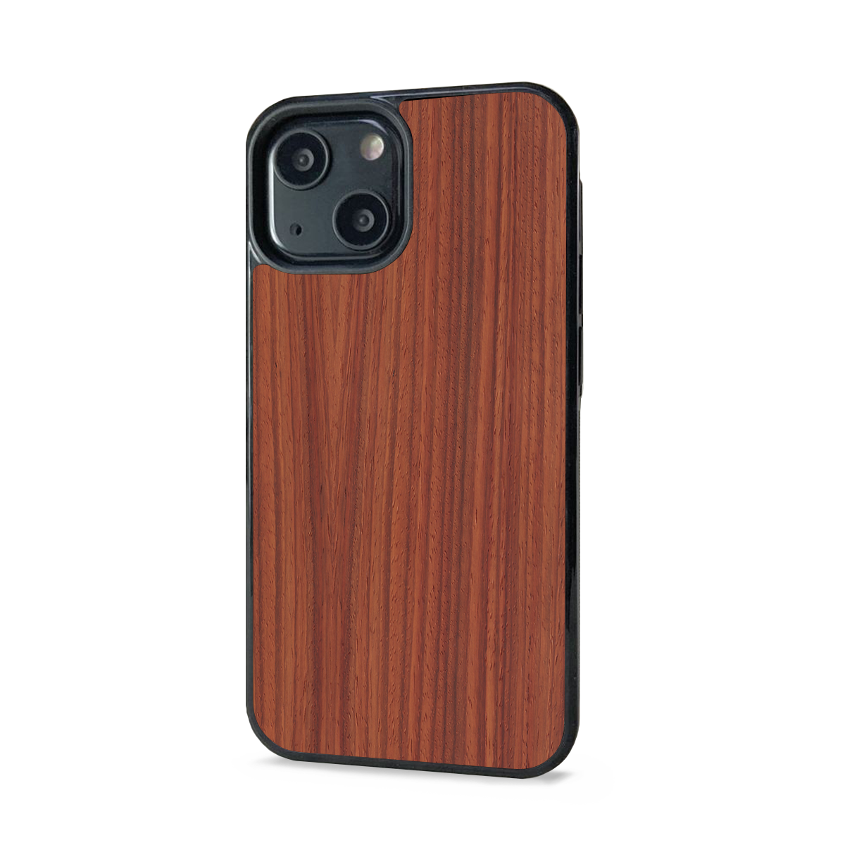 iPhone 14 Plus —  #WoodBack Explorer Black Case