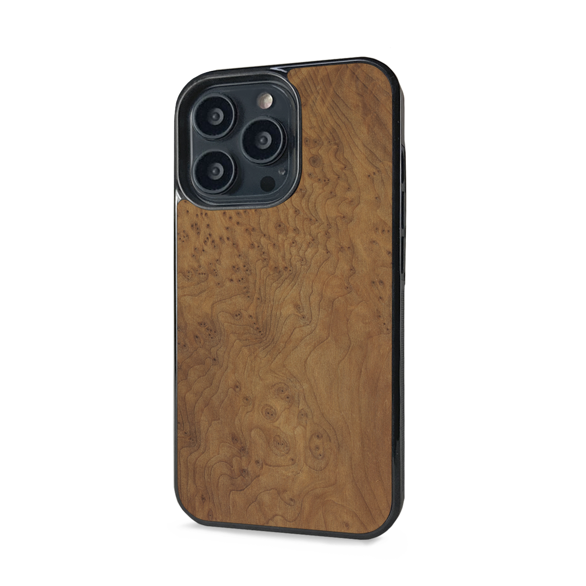 iPhone 13 Pro Max — #WoodBack Explorer Black Case